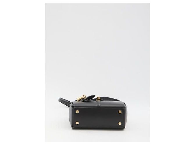16 Céline Mini borsa in pelle di vitello satinata Nero - vista 6