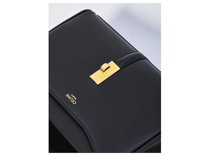 16 Céline Mini borsa in pelle di vitello satinata Nero - vista 7