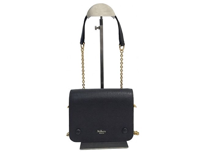 Mulberry Piccola borsa a tracolla quadrata in pelle naturale nera, size Small Nero - vista 3