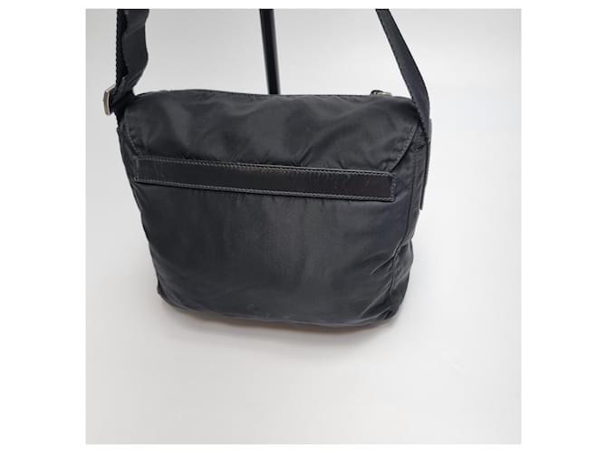 Prada Borsa a tracolla in nylon nero - vista 10