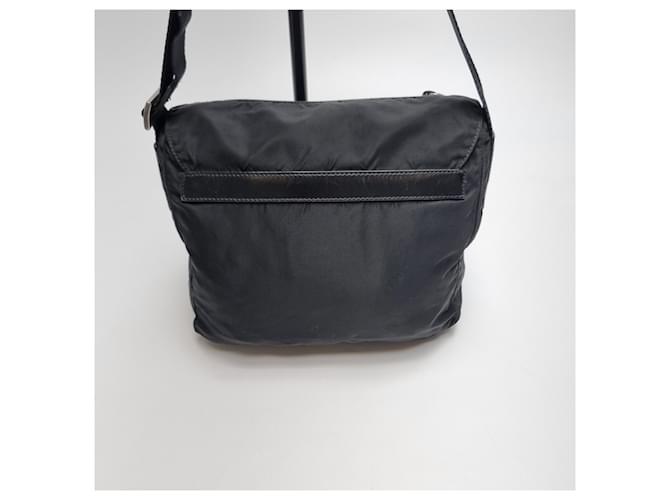 Prada Borsa a tracolla in nylon nero - vista 9