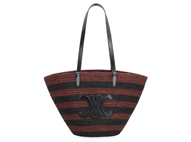 Céline Borsa COUFFIN a righe Marrone - vista 4