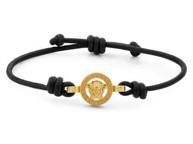 Versace Pulseira de couro Medusa - vista 4