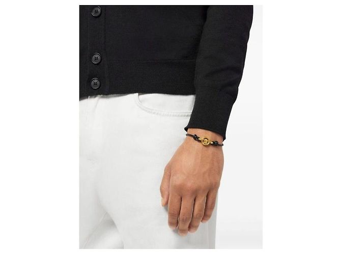 Versace Pulseira de couro Medusa - vista 5