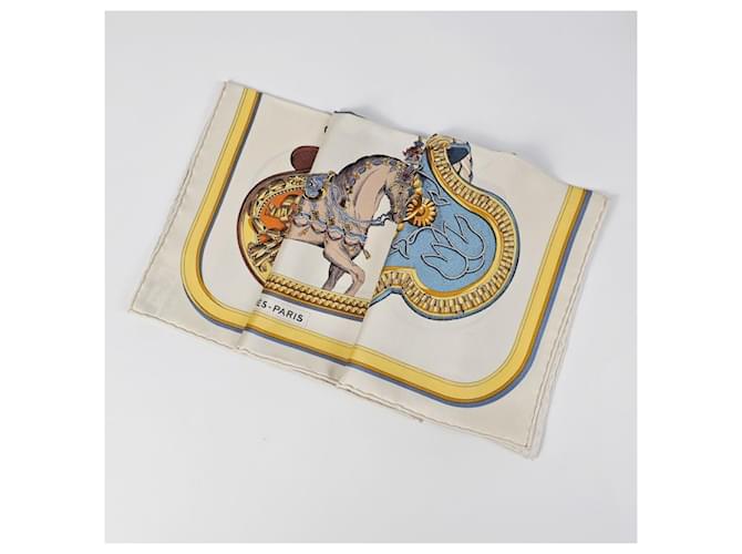 Hermès Pañuelo de seda Forever Blanco - vista 10