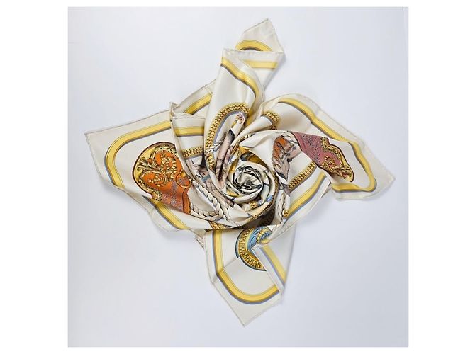 Hermès Pañuelo de seda Forever Blanco - vista 12