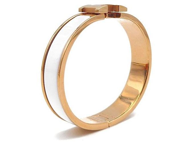 Hermès Pulseira Click Branco - vista 5