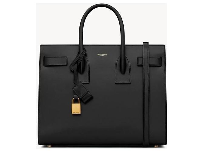 Borsa Sac de Jour Saint Laurent in pelle nera Multicolore - vista 11