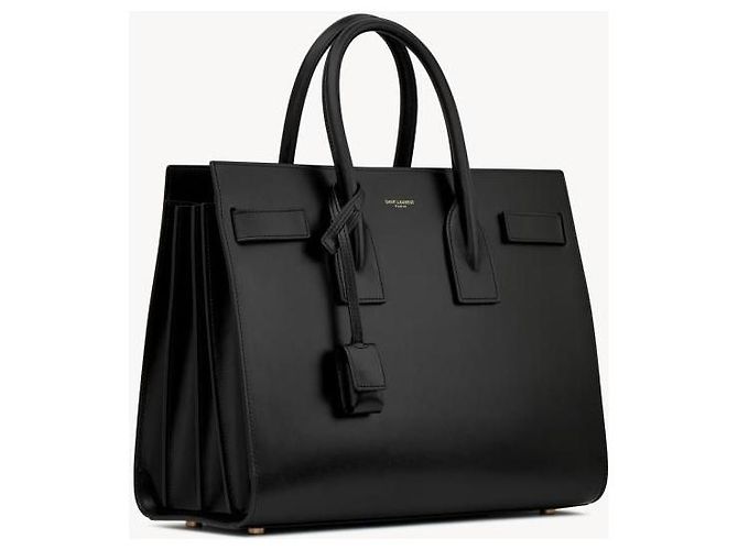 Borsa Sac de Jour Saint Laurent in pelle nera Multicolore - vista 15