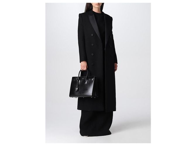 Borsa Sac de Jour Saint Laurent in pelle nera Multicolore - vista 19