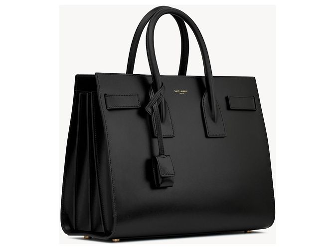 Borsa Sac de Jour Saint Laurent in pelle nera Multicolore - vista 6