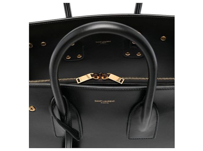 Borsa Sac de Jour Saint Laurent in pelle nera Multicolore - vista 7