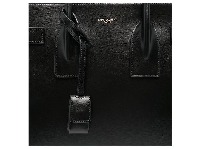 Borsa Sac de Jour Saint Laurent in pelle nera Multicolore - vista 8