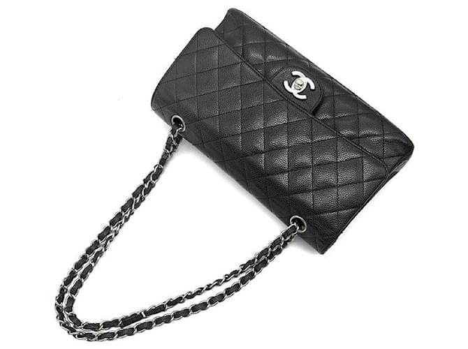 Chanel Caviar Classic Medium Nero - vista 4