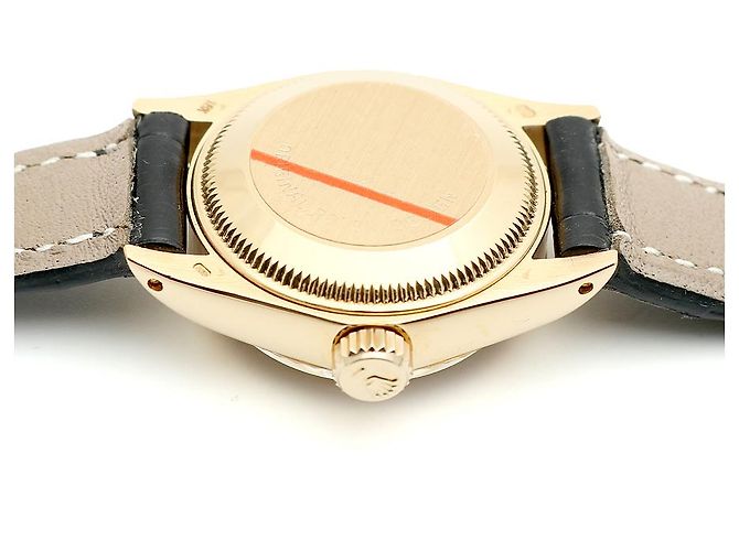 Rolex Datejust Gold Classic Vintage Damen Lederuhr Golden - Ansicht 13
