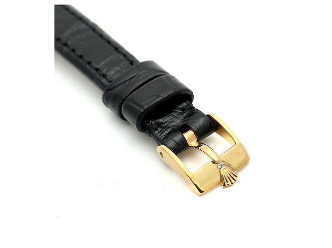 Rolex Datejust Gold Classic Vintage Damen Lederuhr Golden - Ansicht 15