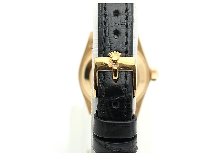 Rolex Datejust Gold Classic Vintage Damen Lederuhr Golden - Ansicht 7