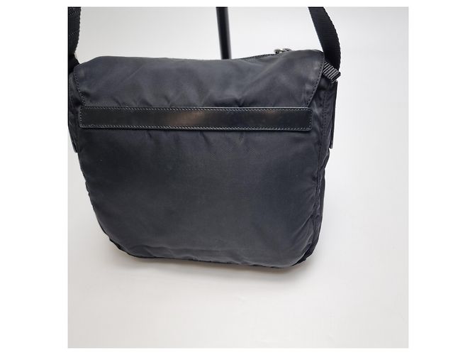 Prada Borsa a tracolla in nylon nero - vista 10