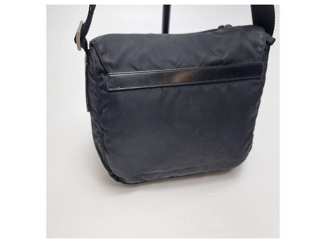 Prada Borsa a tracolla in nylon nero - vista 11