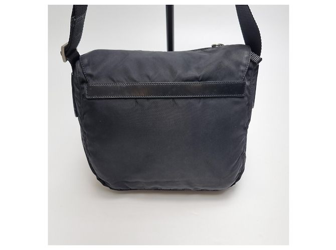Prada Borsa a tracolla in nylon nero - vista 9