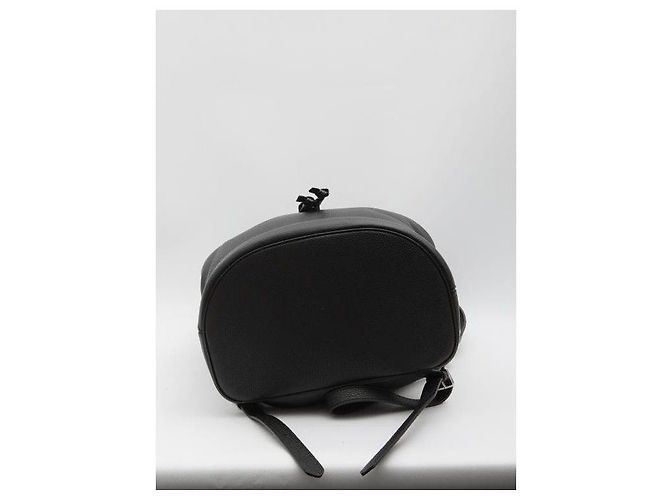 Céline Grande zaino in pelle di vitello granulata Nero - vista 6