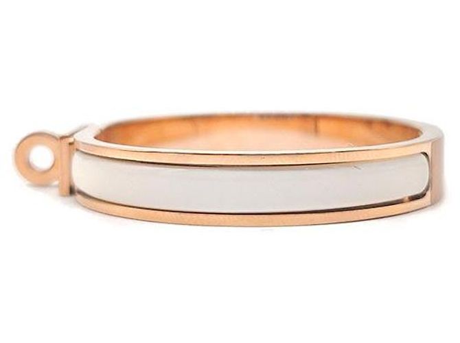 Hermès Pulsera Mini Click Kelly Blanco - vista 2