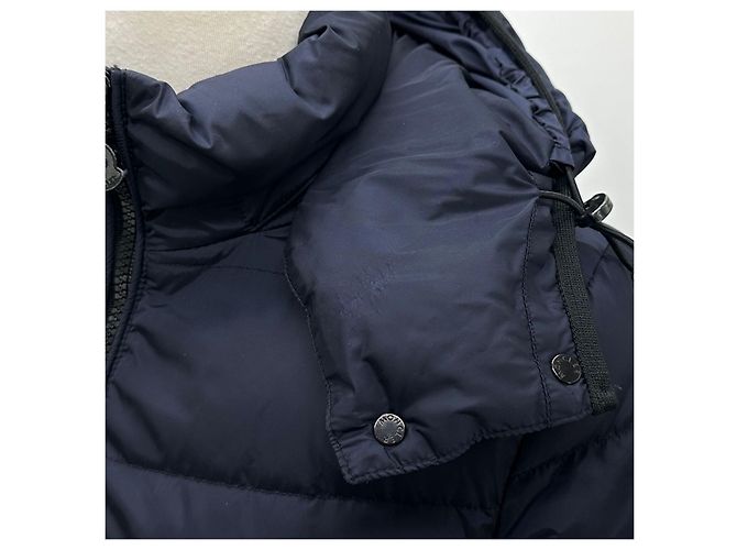 Moncler Sharphal Damen Lang Daunenjacke Blau - Ansicht 10