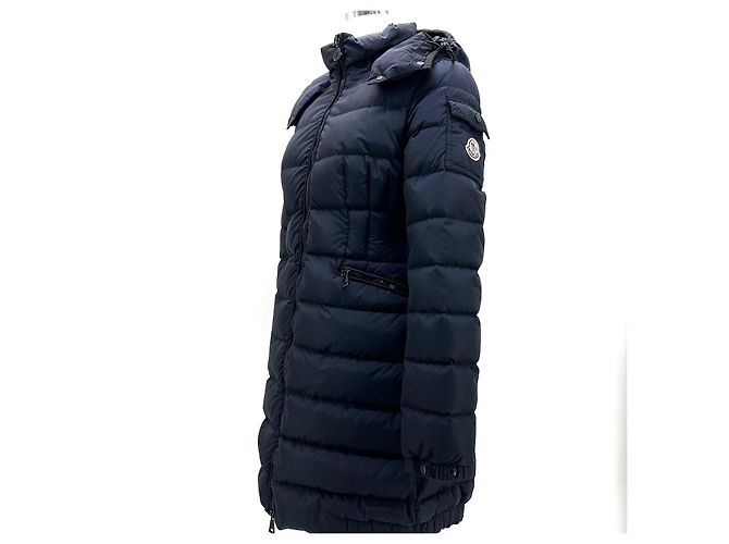Moncler Sharphal Damen Lang Daunenjacke Blau - Ansicht 2