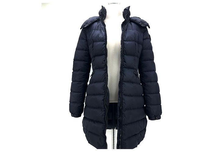 Moncler Sharphal Damen Lang Daunenjacke Blau - Ansicht 4