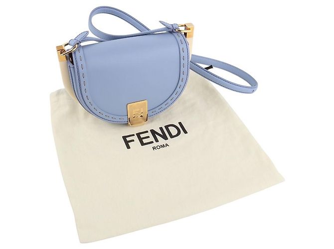 Fendi Bolso bandolera Moonlight chapado en oro Azul - vista 8