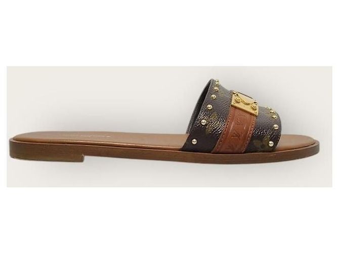 Louis Vuitton Monogram Lock It Mule Slipper Braun - Ansicht 2