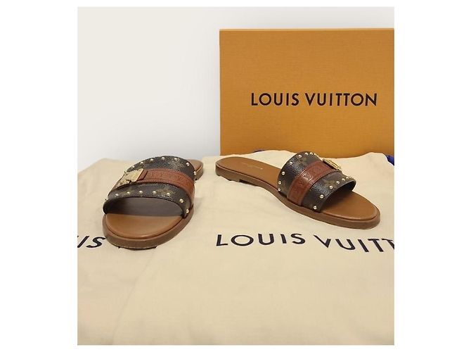 Louis Vuitton Monogram Lock It Mule Slipper Braun - Ansicht 8