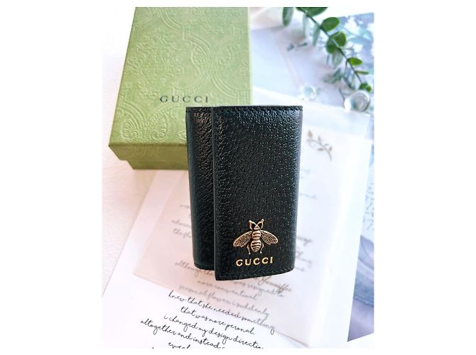 Gucci BEE Leder-Schlüsseletui Mehrfarben - Ansicht 13