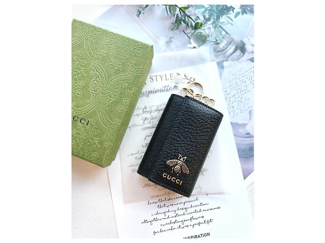 Gucci BEE Leder-Schlüsseletui Mehrfarben - Ansicht 9