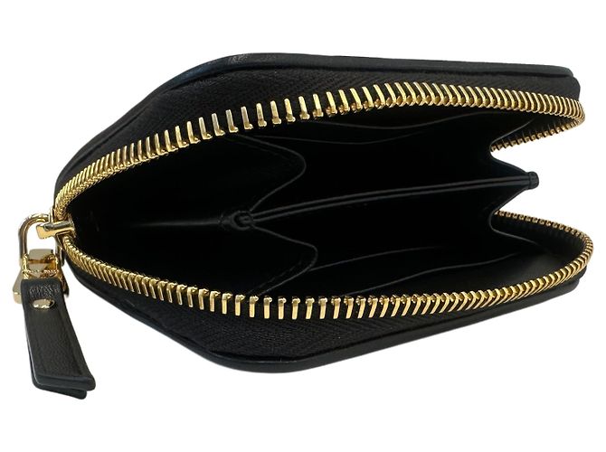 Miu Miu Tarjetero de piel Nappa Negro - vista 4
