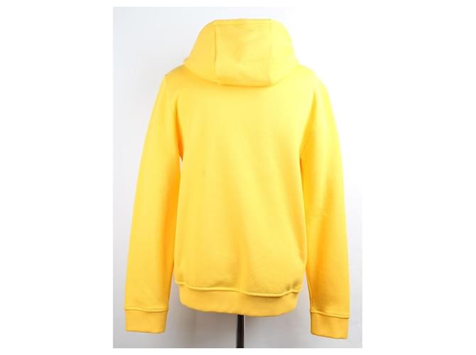 Hermès Leder-Horse-Kapuzenpullover Gelb - Ansicht 3