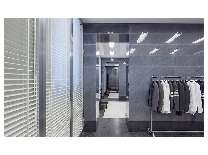 Thom Browne Bufanda asimétrica de lana merino con bolsillo Plata - vista 2