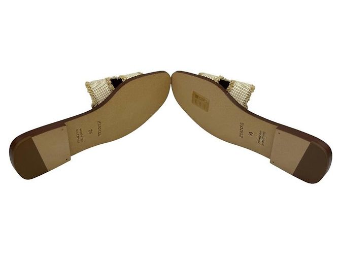 Hermès Beige Beige Sandalen Braun - Ansicht 6