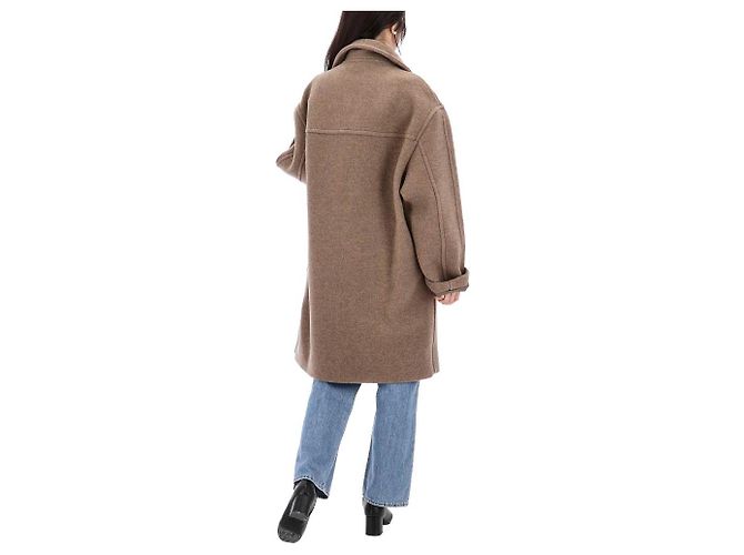 Abrigo de lana oversized Pernell Neck Acne ADV Castaño - vista 12
