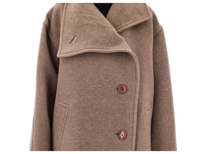 Abrigo de lana oversized Pernell Neck Acne ADV Castaño - vista 8