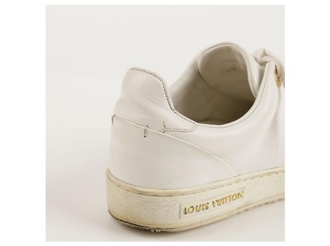 Louis Vuitton Sneakers Frontrow in pelle bianca Bianco - vista 12
