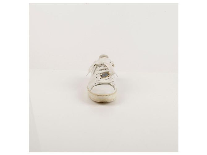 Louis Vuitton Sneakers Frontrow in pelle bianca Bianco - vista 5