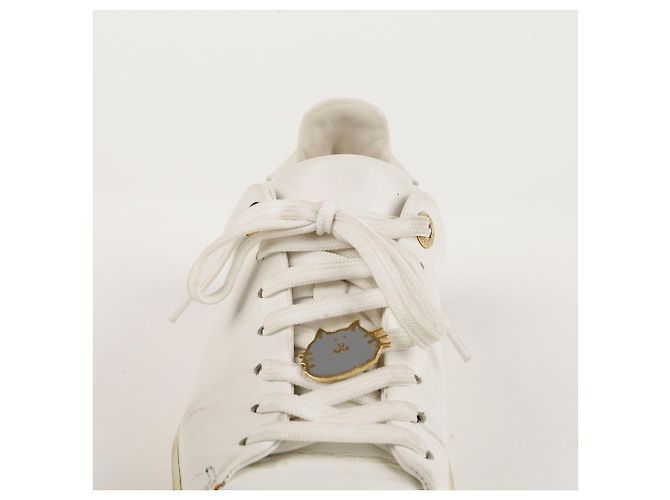 Louis Vuitton Sneakers Frontrow in pelle bianca Bianco - vista 6