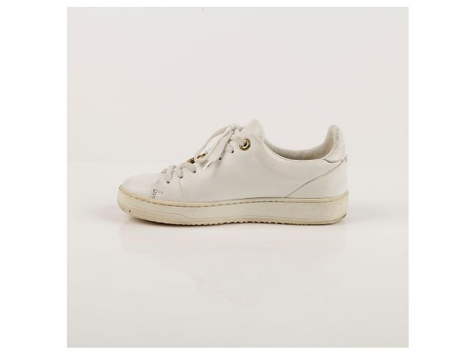 Louis Vuitton Sneakers Frontrow in pelle bianca Bianco - vista 7