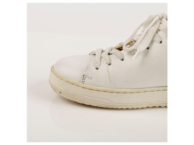 Louis Vuitton Sneakers Frontrow in pelle bianca Bianco - vista 8