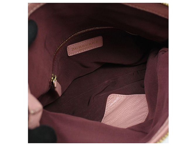 Burberry Clutch a tracolla Prosum in pelle a petali di fiore rosa - vista 12