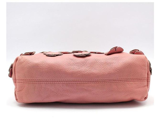 Burberry Clutch a tracolla Prosum in pelle a petali di fiore rosa - vista 5