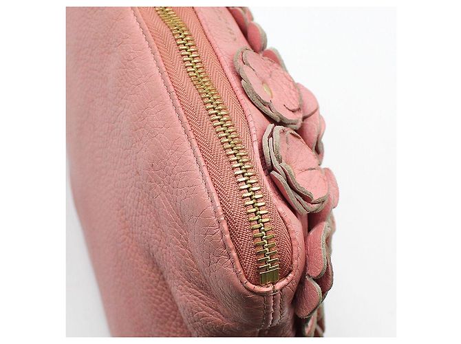 Burberry Clutch a tracolla Prosum in pelle a petali di fiore rosa - vista 7