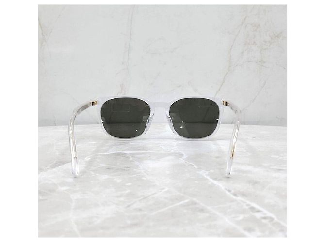 Dior Óculos de sol transparentes com logótipo dourado Prata - vista 3