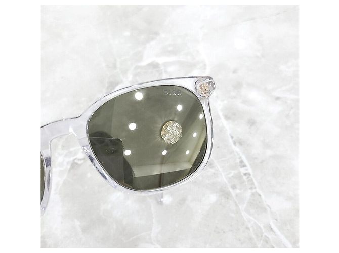 Dior Óculos de sol transparentes com logótipo dourado Prata - vista 5